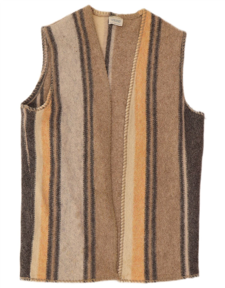 Женский кардиган без рукавов Benetton, Великобритания, 16, большой, разноцветный, шерсть