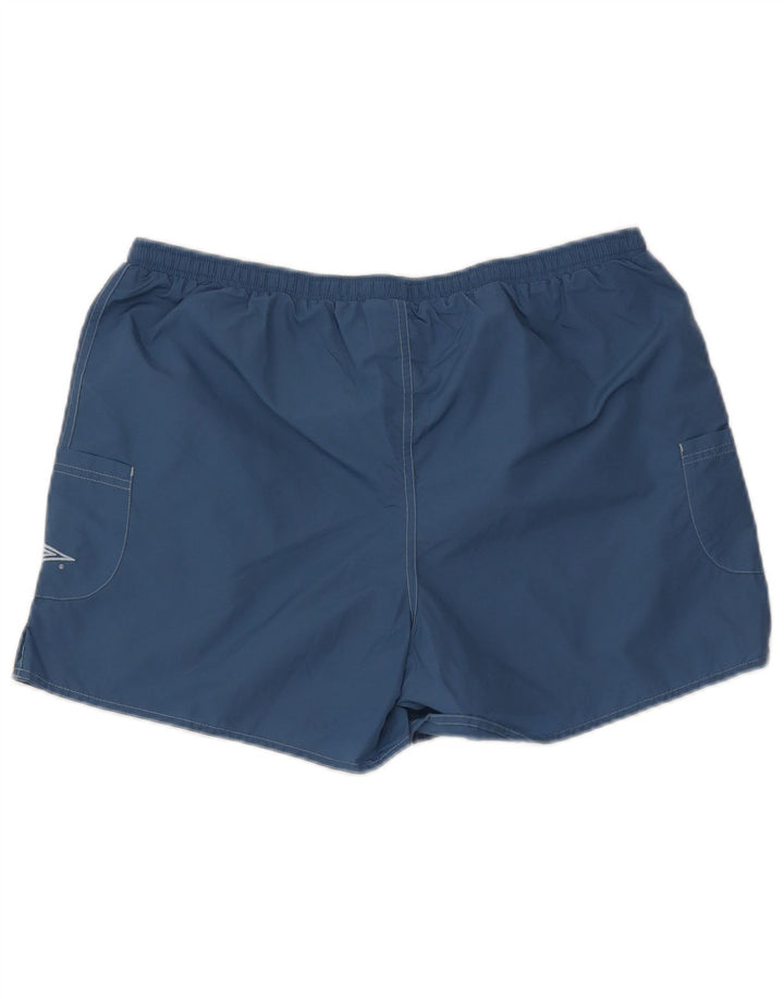 Мужские спортивные шорты Umbro, большие синие нейлоновые