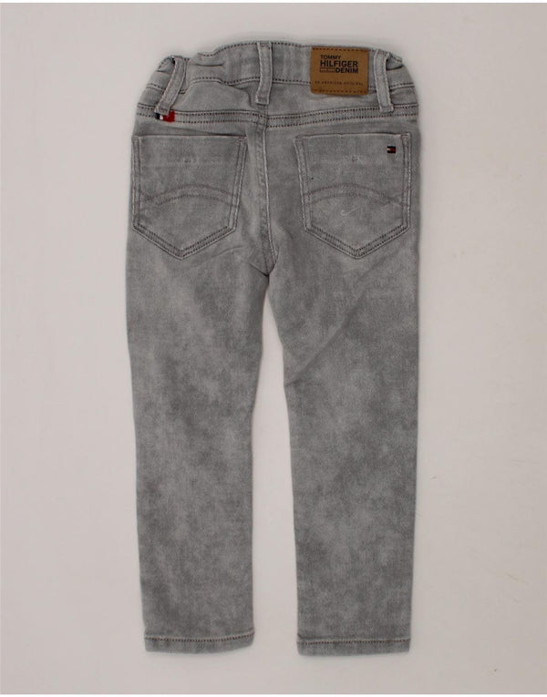 TOMMY HILFIGER Baby Girls Straight Jeans 18-24 Months W18 L13 Grey Tie Dye