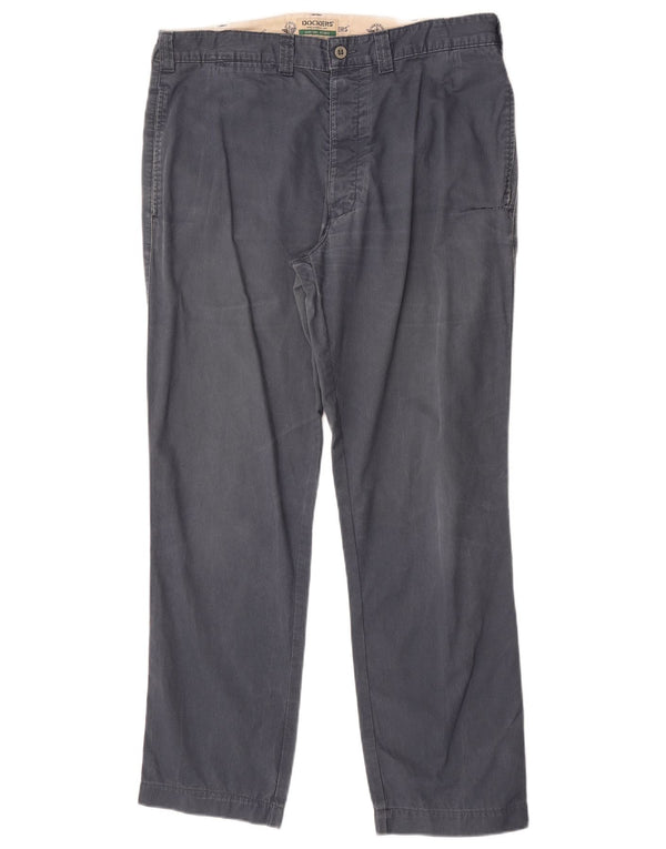 Мужские прямые вельветовые брюки Dockers цвета хаки W36 L29 темно-синие