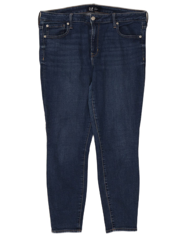 Женские джинсы скинни Gap UK 16, большие W33 L27, синие, хлопок