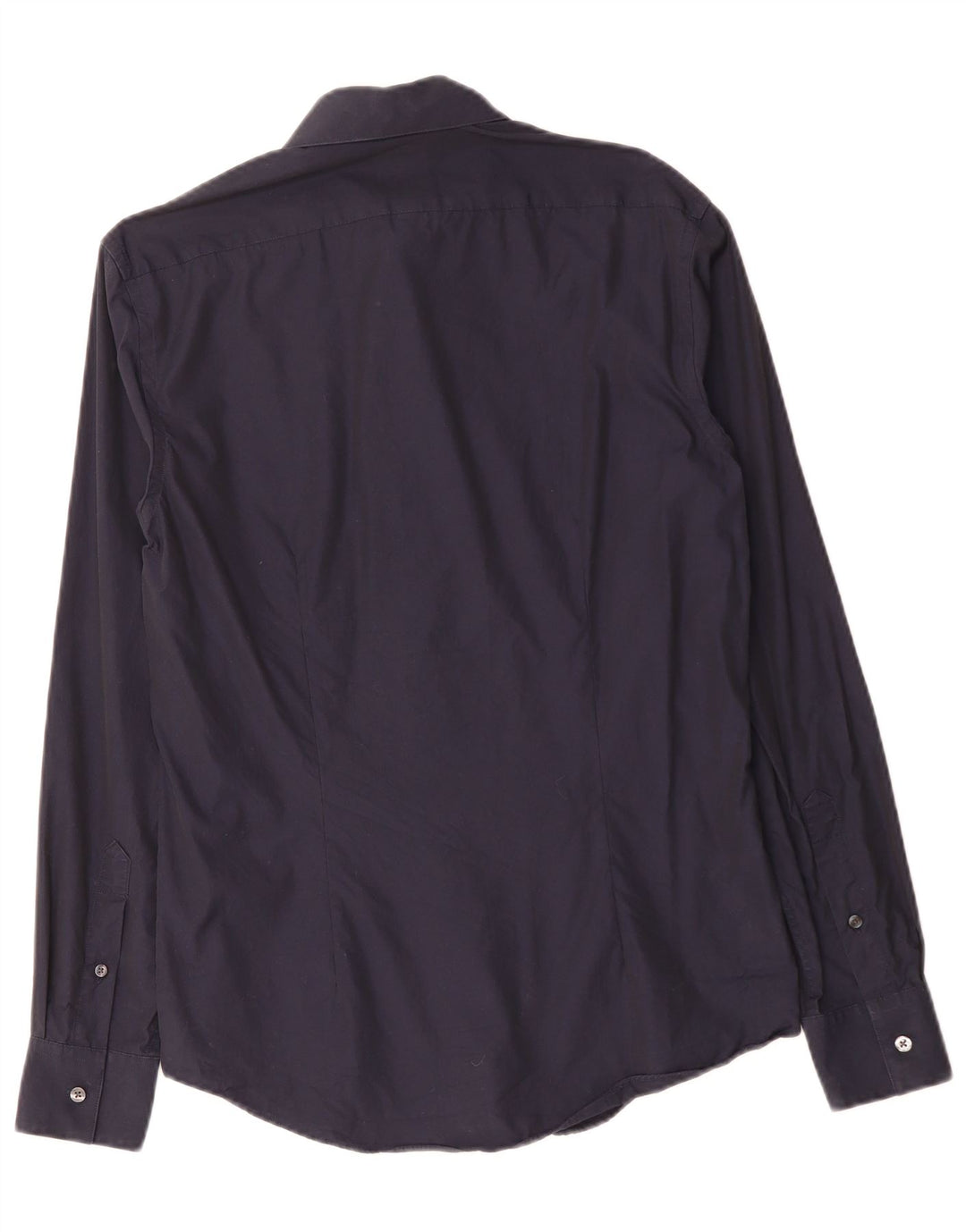 CALVIN KLEIN Мужская рубашка приталенного кроя, маленький размер, темно-синий, хлопок