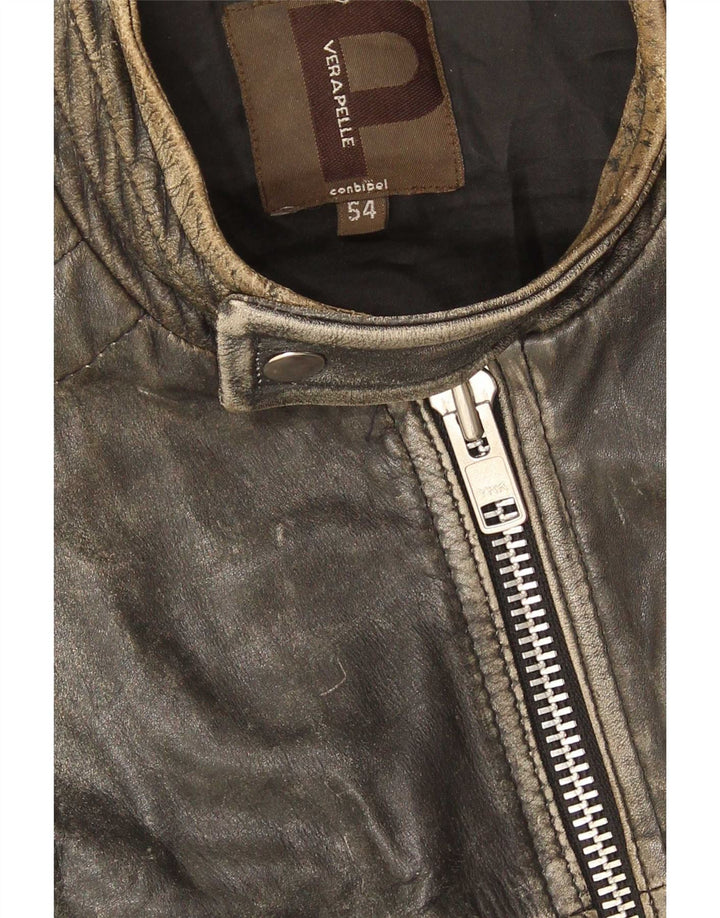 Куртка Мужская Кожаная Conbipel IT 54 XL Черная