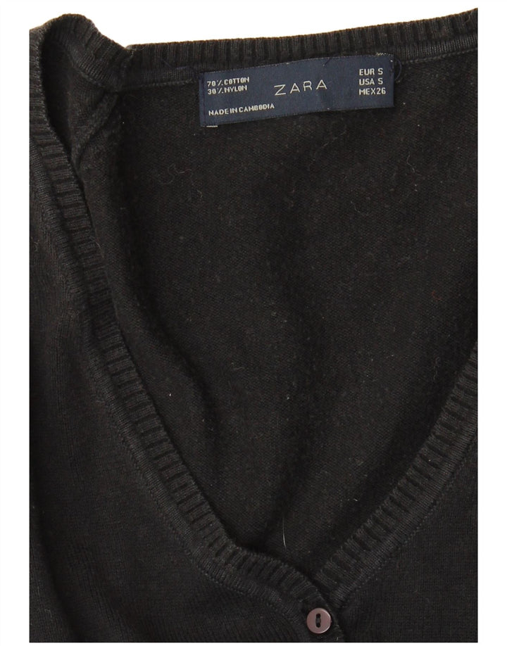 Женский кардиган Zara UK 10, маленький черный