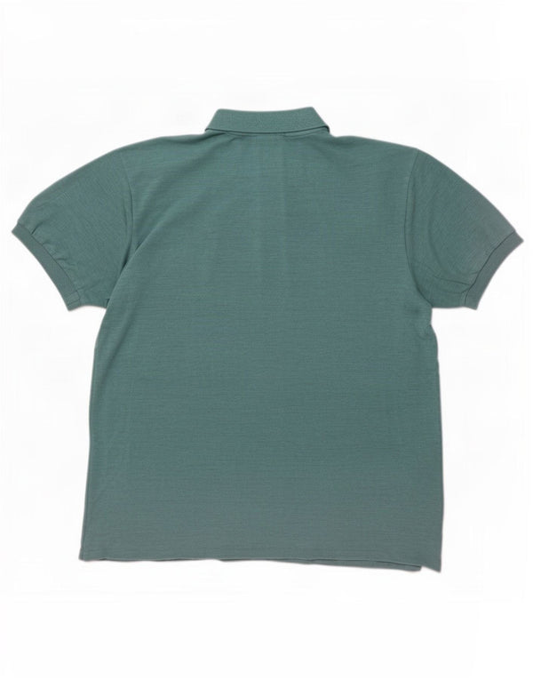 Мужская рубашка-поло Lacoste, размер 7, 2XL, синяя хлопковая крапинка