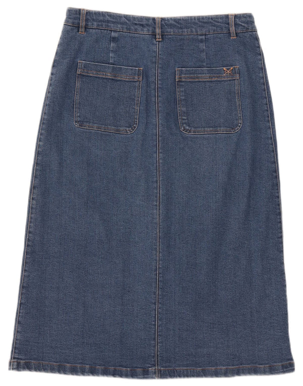 Женская джинсовая юбка Crew Clothing UK 12, средний W30, синий хлопок