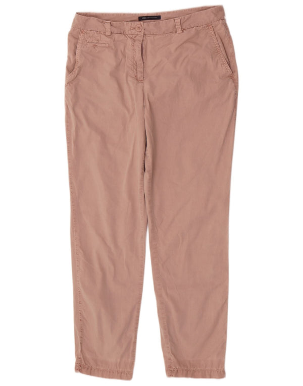 Женские зауженные брюки-чиносы Marks & Spencer UK 12 Medium W30 L28 Розовые
