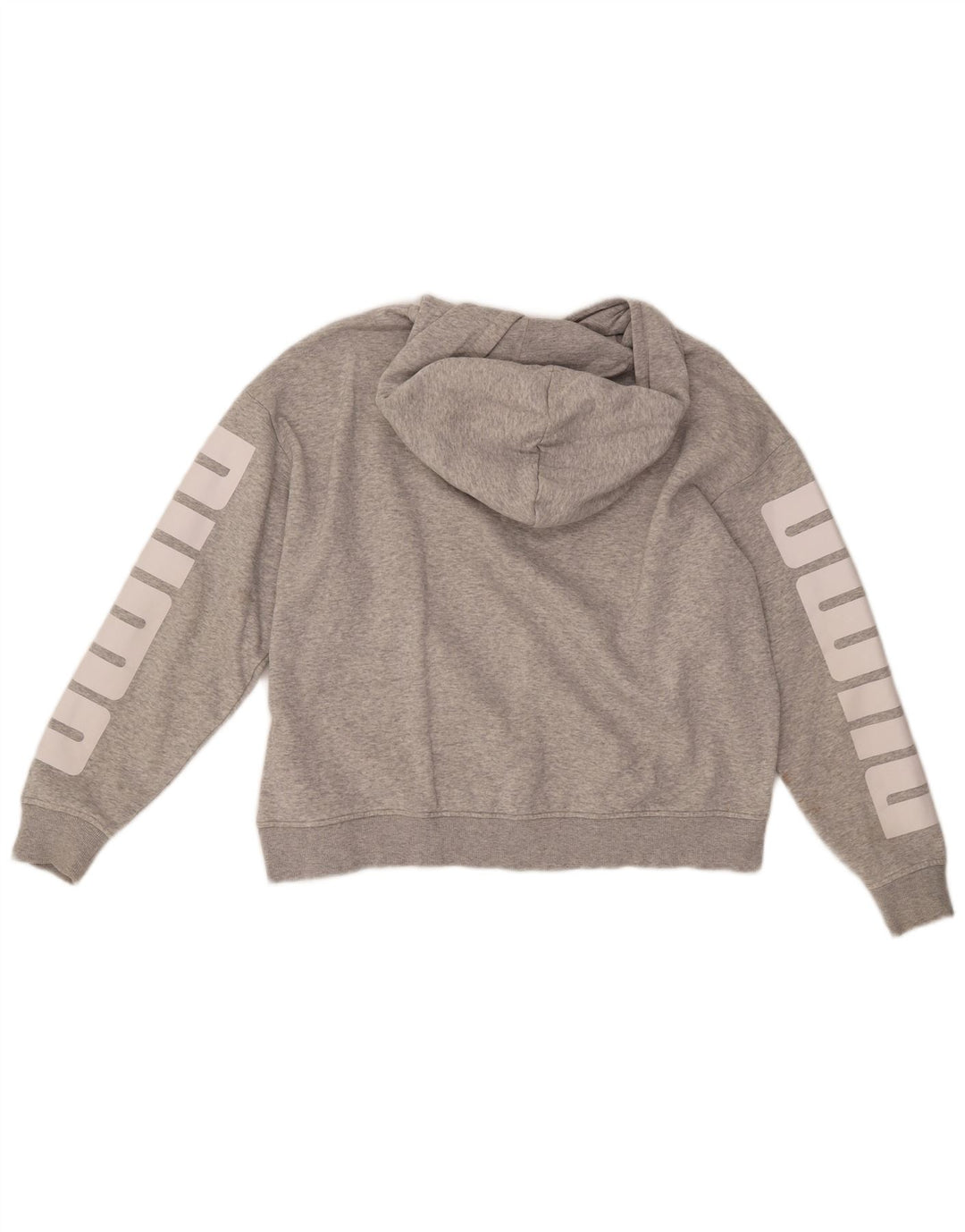 Женский джемпер с капюшоном PUMA Oversized с рисунком UK 16, большой серый хлопок