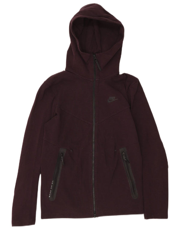 Мужской свитер с капюшоном на молнии Nike XS, бордовый, хлопок