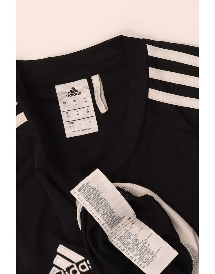 Мужская футболка Adidas Climalite Top Medium Black с цветными блоками из полиэстера