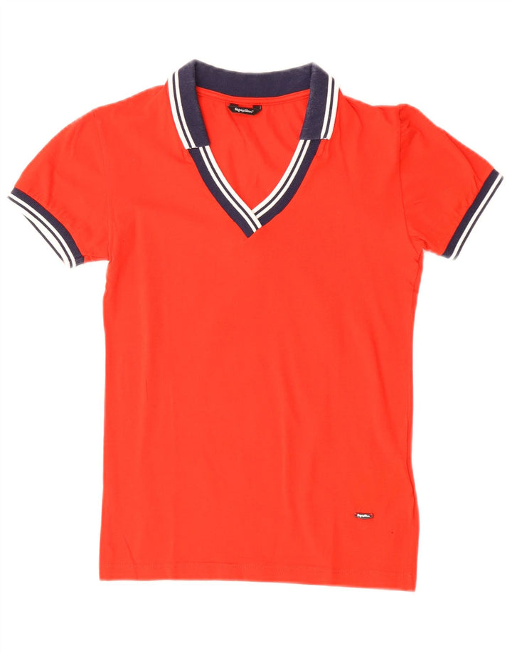 Женская рубашка-поло Refrigiwear UK 8, маленькая красная, хлопковая