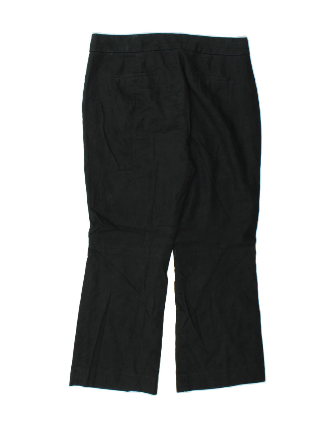 J. CREW Womens Hayden Bootcut Cropped Trousers US 8 Medium W32 L25 Black Vintage J. Crew and Second-Hand J. Crew from Messina Hembry 
