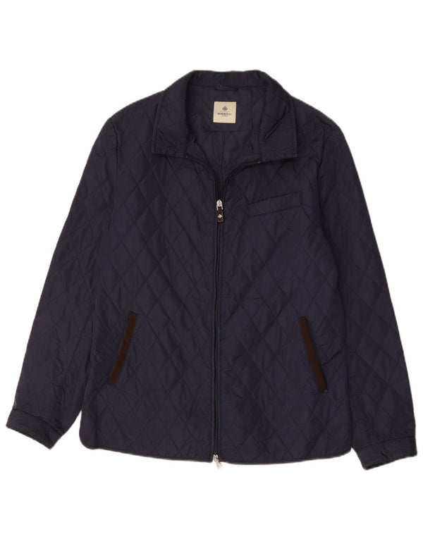 Мужская стеганая куртка Luigi Borrelli Napoli UK 38 Medium Navy Blue