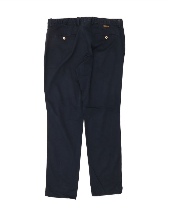 MASSIMO DUTTI Womens Slim Chino Trousers W38 L32 Navy Blue Vintage Massimo Dutti and Second-Hand Massimo Dutti from Messina Hembry 