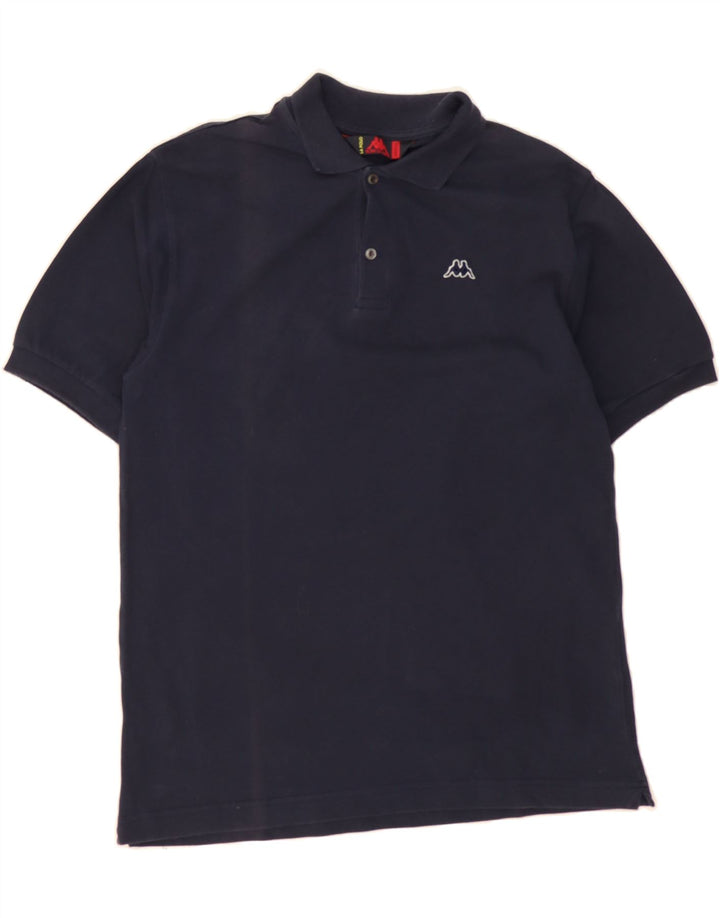 KAPPA Mens Polo Shirt Medium Navy Blue Cotton Vintage Kappa and Second-Hand Kappa from Messina Hembry 