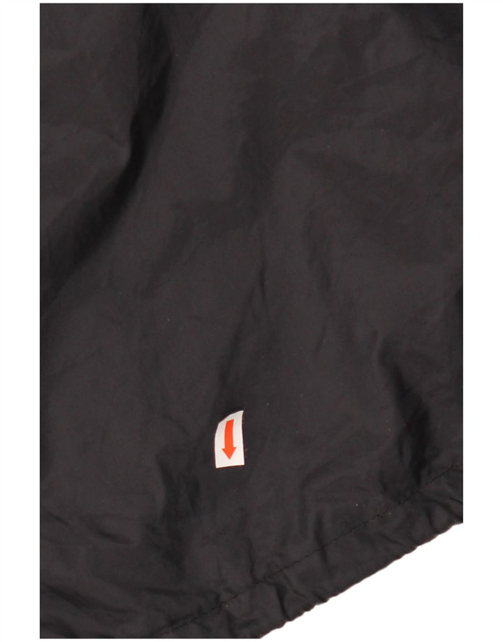 Мужская куртка-дождевик VINTAGE с капюшоном UK 44 2XL, черная с геометрическим рисунком