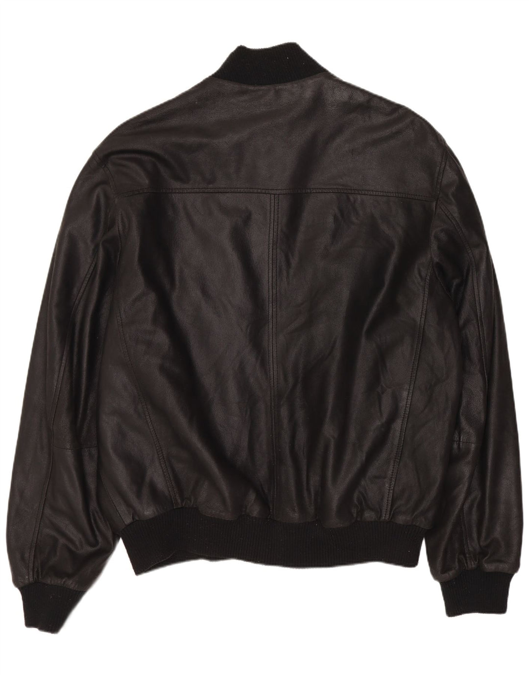 Винтажная мужская кожаная куртка UK 42 XL, черная