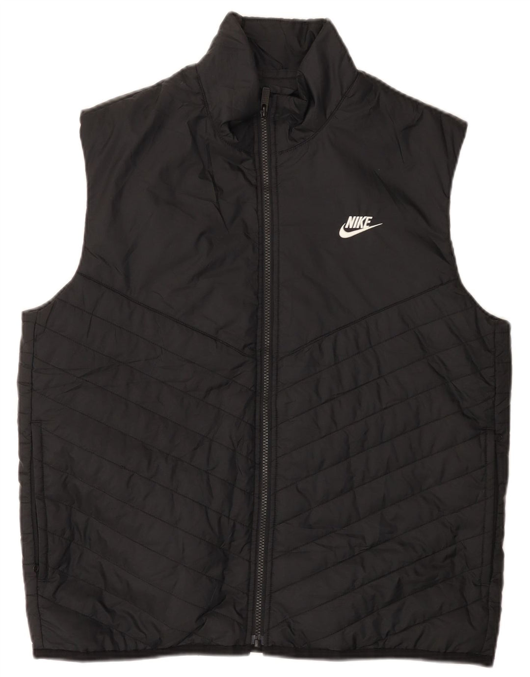 Мужской жилет с подкладкой Nike Therma-Fit UK 38, средний черный полиэстер