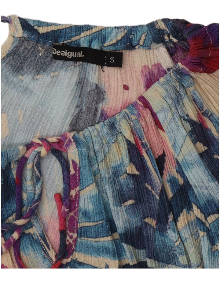 Женский топ с открытыми плечами Desigual, Великобритания, 10 маленьких разноцветных цветов