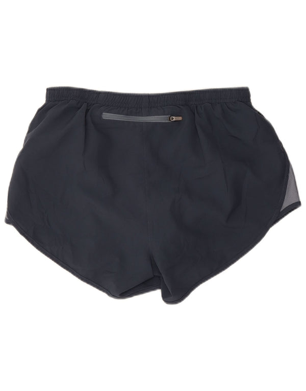 Женские спортивные шорты Nike Dri Fit UK 8, маленькие, темно-синие, полиэстер с цветными блоками