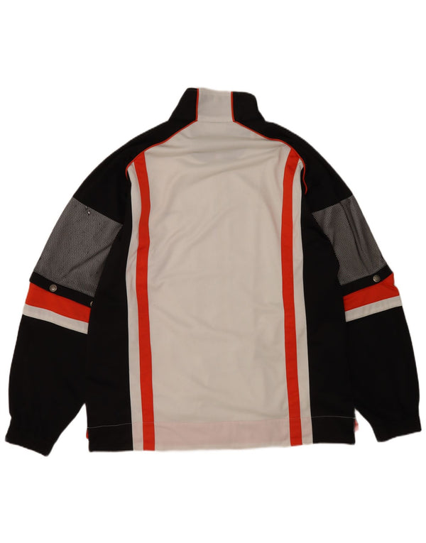 Мужской спортивный костюм Sergio Tacchini, верхняя куртка 2XL, белый полиэстер с цветными блоками