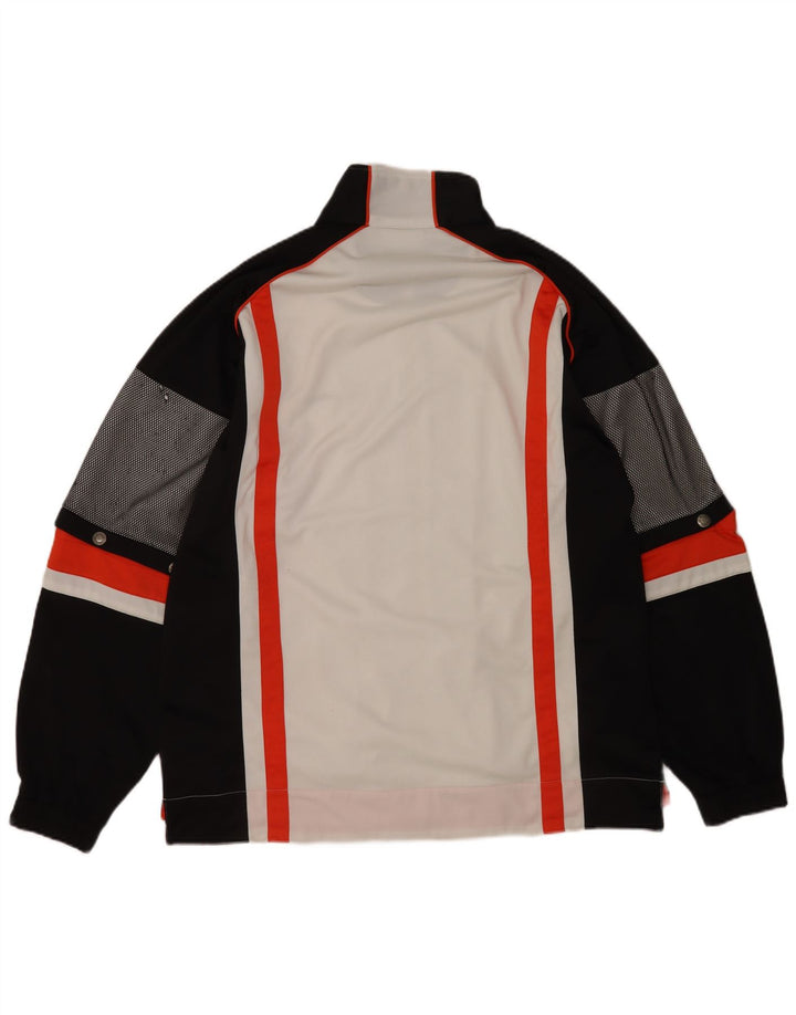 Мужской спортивный костюм Sergio Tacchini, верхняя куртка 2XL, белый полиэстер с цветными блоками