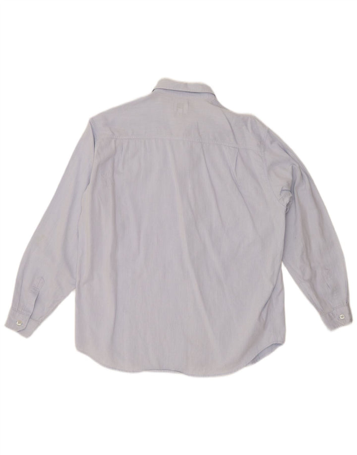 Рубашка для мальчиков ARMANI JUNIOR 13-14 лет, синяя хлопковая полоска