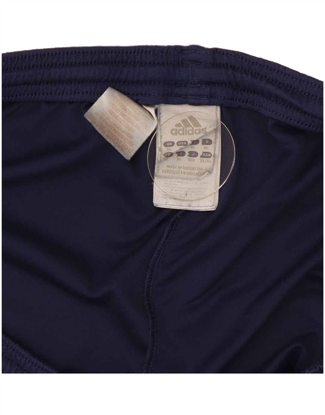 Мужские спортивные шорты Adidas Climalite XL темно-синие из полиэстера