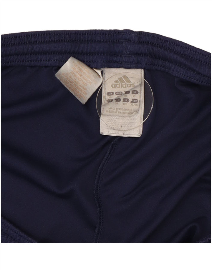 Мужские спортивные шорты Adidas Climalite XL темно-синие из полиэстера
