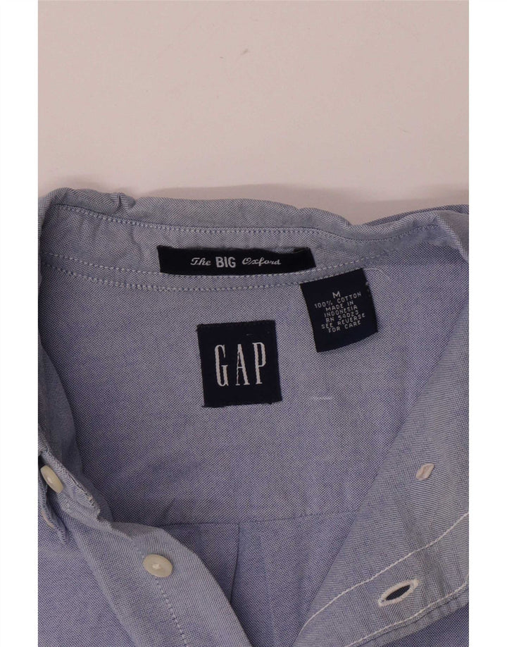 Мужская рубашка Gap из хлопка среднего синего цвета