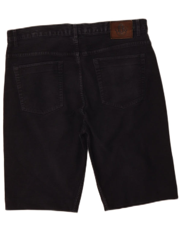 Мужские шорты-чиносы Marks & Spencer Blue Harbor W34, большие, темно-синие, хлопок