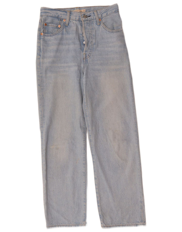 Женские прямые джинсы Levi's Ribcage с высокой посадкой W25 L27, синий хлопок