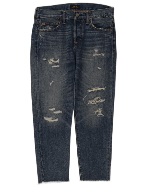 Женские узкие джинсы-бойфренды POLO RALPH LAUREN W25 L25 синие