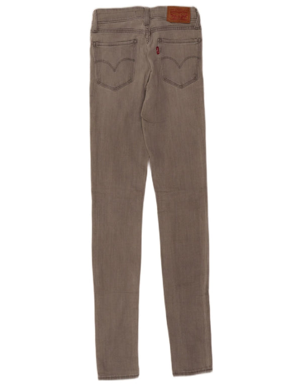 Женские джинсы скинни Levi's 711 W23 L32 Серые хлопковые