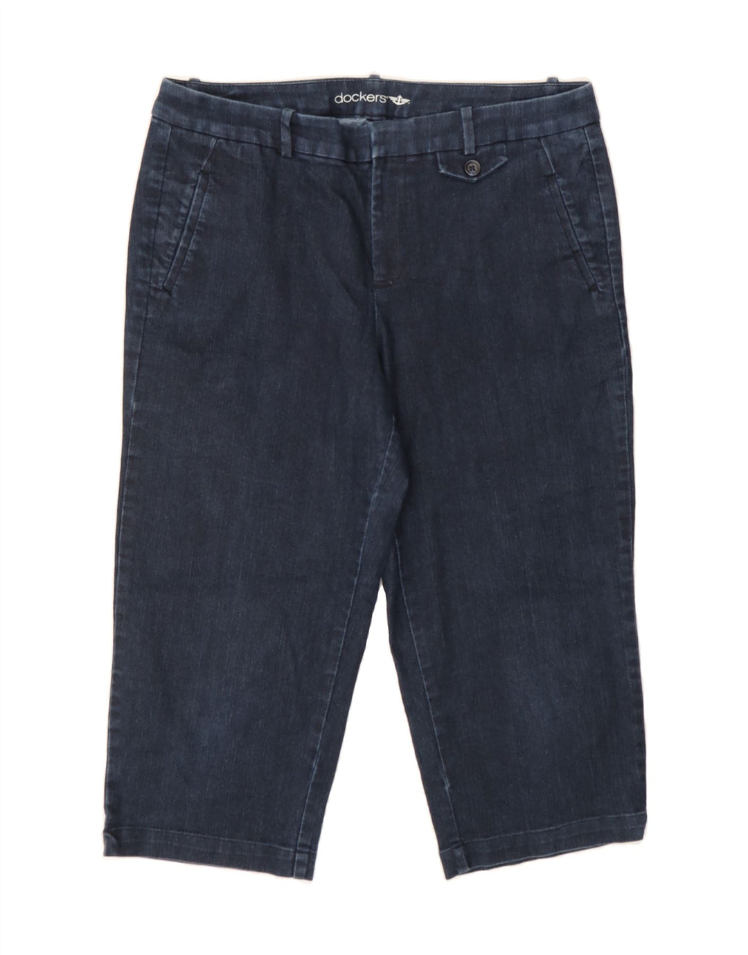 DOCKERS Womens Capri Jeans US 10 Large W34 L20 Blue Cotton Vintage Dockers and Second-Hand Dockers from Messina Hembry 