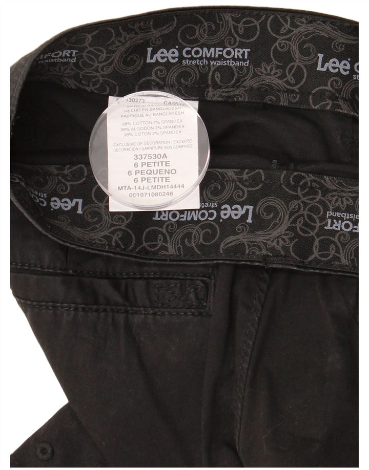 Женские шорты-бермуды-карго LEE US 6, средние W30, черные, хлопковые
