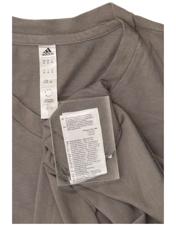 Мужская футболка Adidas Top XL Серый хлопок