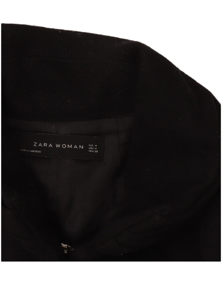Женское пальто Zara UK 12, средний черный