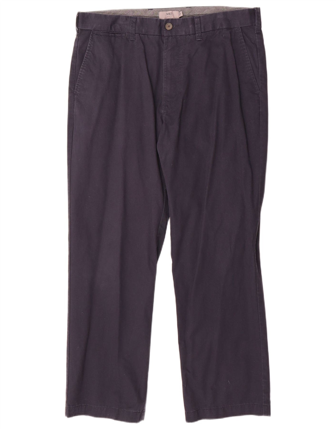 Мужские брюки чиносы Marks & Spencer W36 L29 темно-синие, хлопок