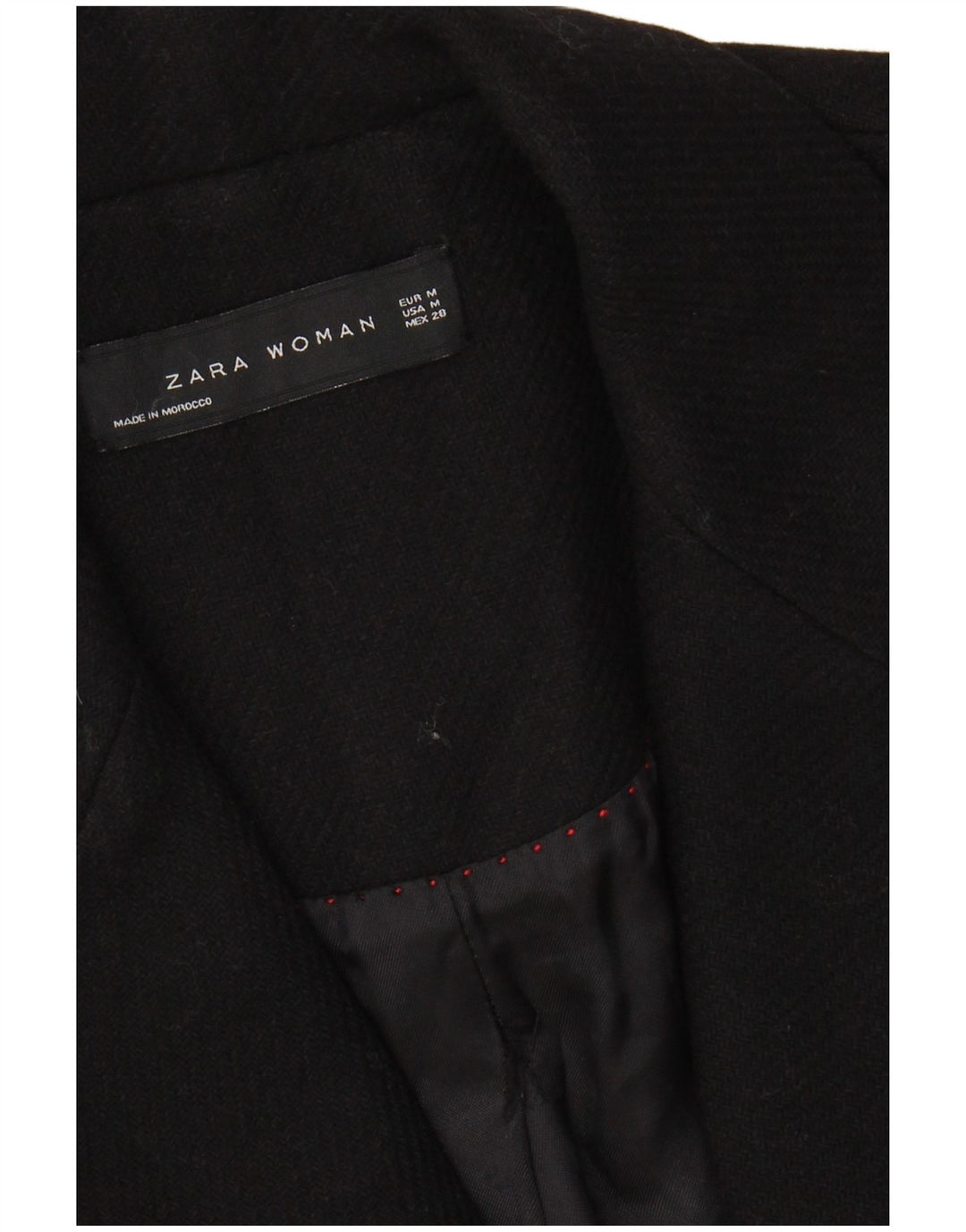 Женское пальто ZARA UK 14, средний черный