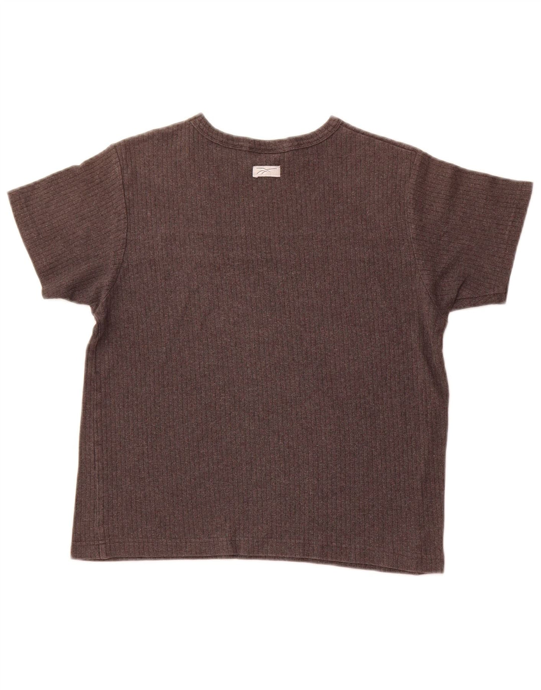 Женская футболка REEBOK Top UK 12, средний серый цвет, хлопок с цветными блоками