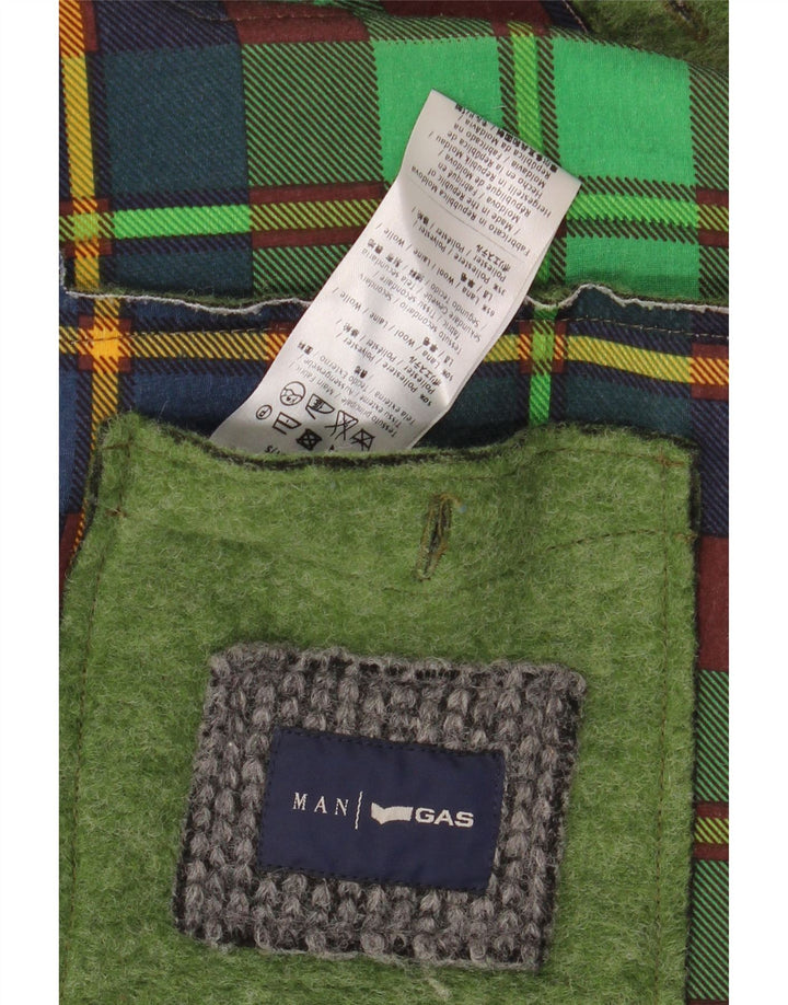 Мужская куртка-бомбер GAS UK 40, большая зеленая, полиэстер