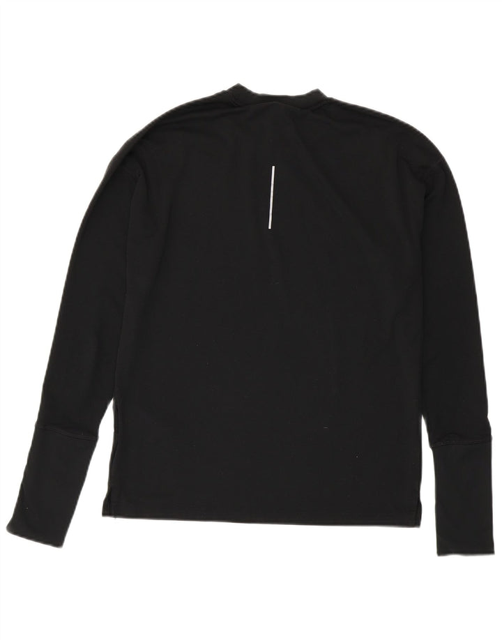 Мужской топ Nike Dri Fit с длинным рукавом XS, черный полиэстер