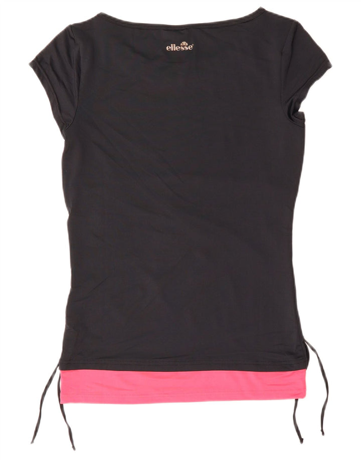 Женская футболка с рисунком Ellesse Top UK 12, средний темно-синий, цветной блок