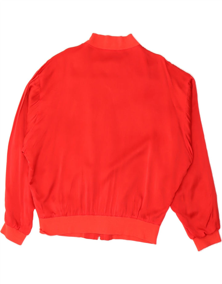 VINTAGE Mens Bomber Jacket UK 42 XL Red Vintage Vintage and Second-Hand Vintage from Messina Hembry 