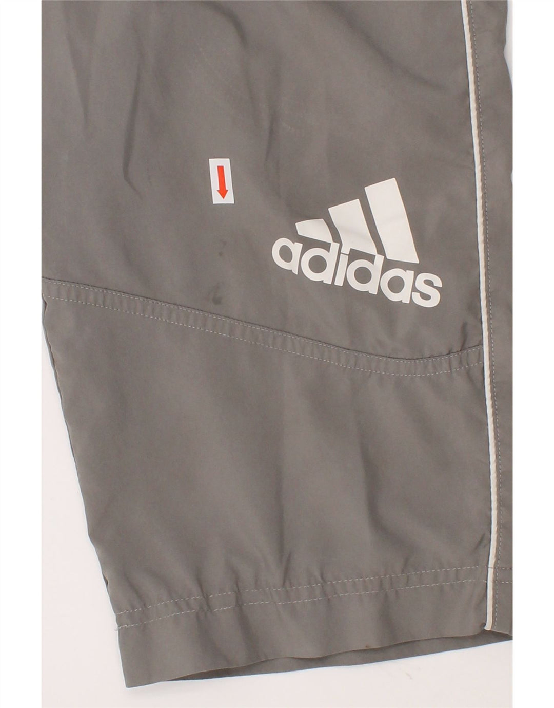 ADIDAS Boys Bermuda Sport Shorts 7-8 Years Grey Polyester Vintage Adidas and Second-Hand Adidas from Messina Hembry 
