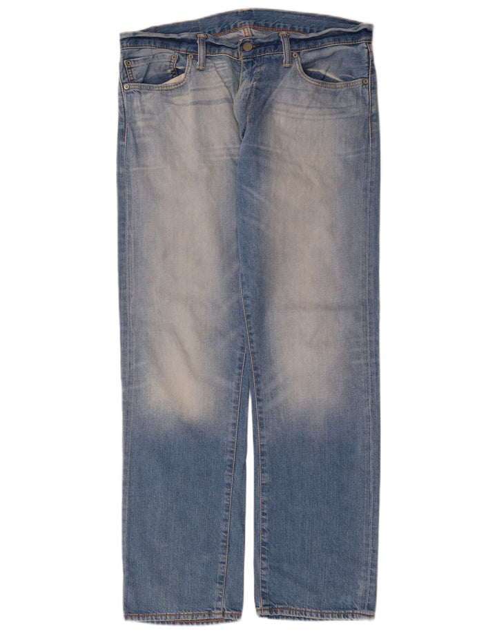 Мужские прямые джинсы Levi's 504 W34 L32 синие, хлопок