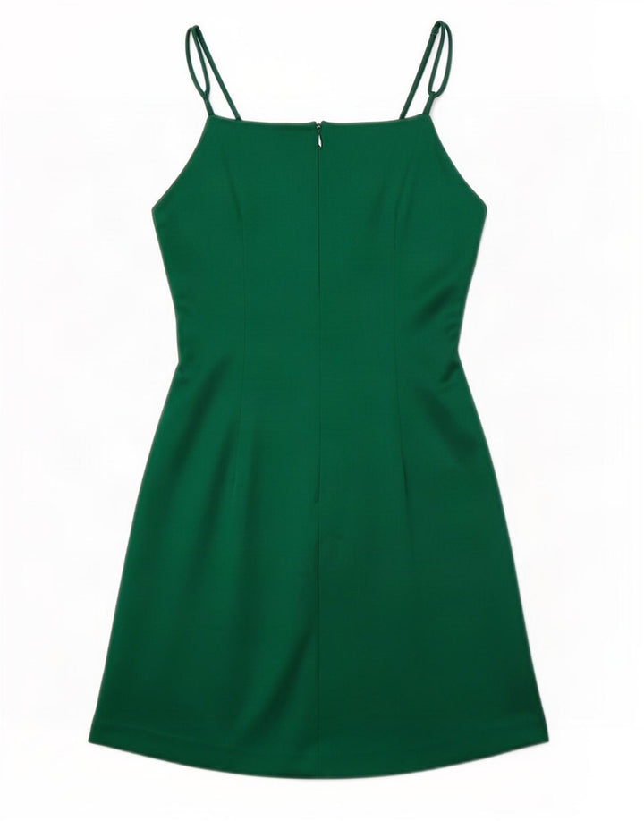 Женское платье-комбинация Zara UK 8, маленькое зеленое полиэстер