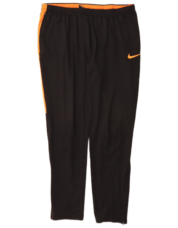 Мужские спортивные брюки Nike XL, черные, полиэстер с цветными блоками, спортивные