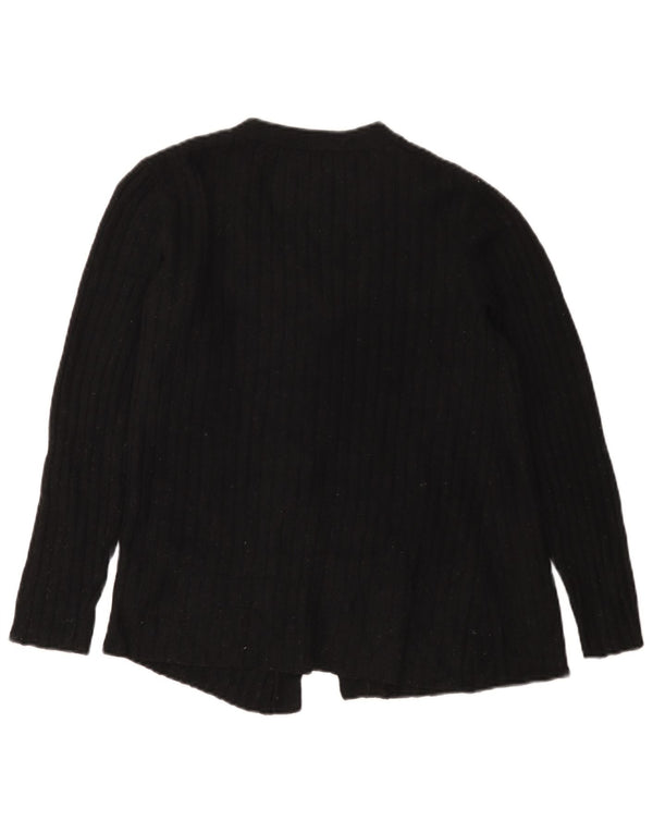 Zara Womens Cardigan Sweater UK 10 Small Black Polyamide